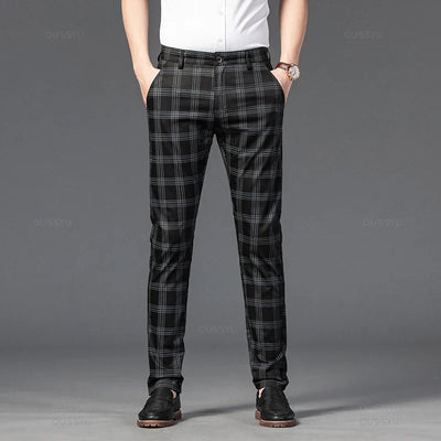 Elegante karierte Hose
