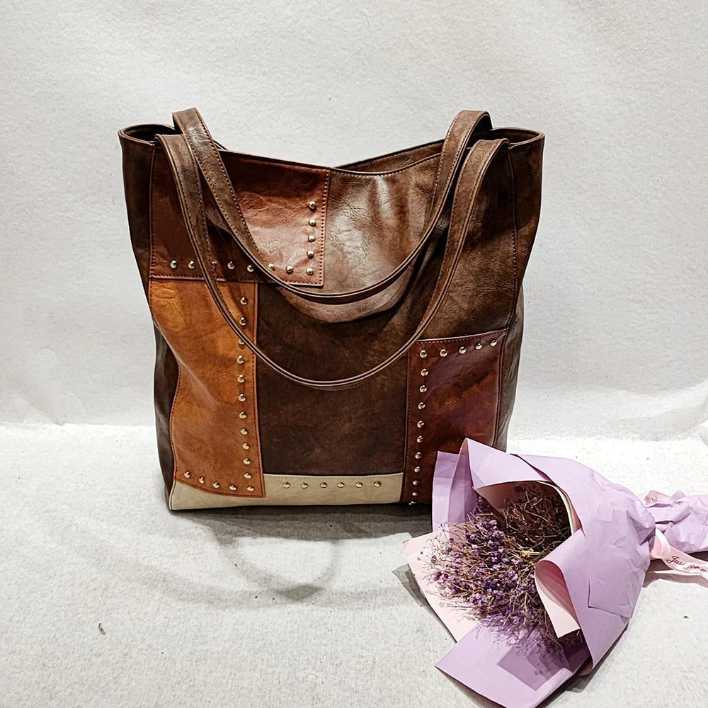 Jurny | Sac en cuir patchwork vintage