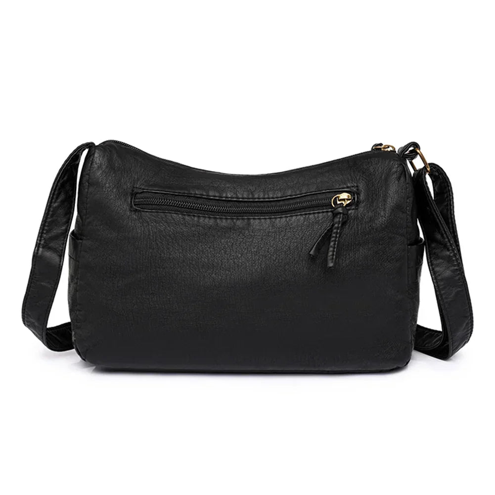 Naya | Vintage Leder Umhängetasche mit mehreren Fächern