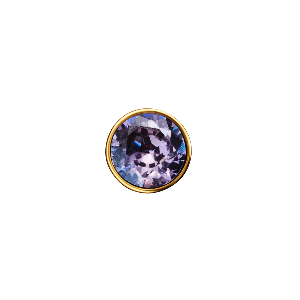 Floating Birthstone Heart Bracelet (Gold)