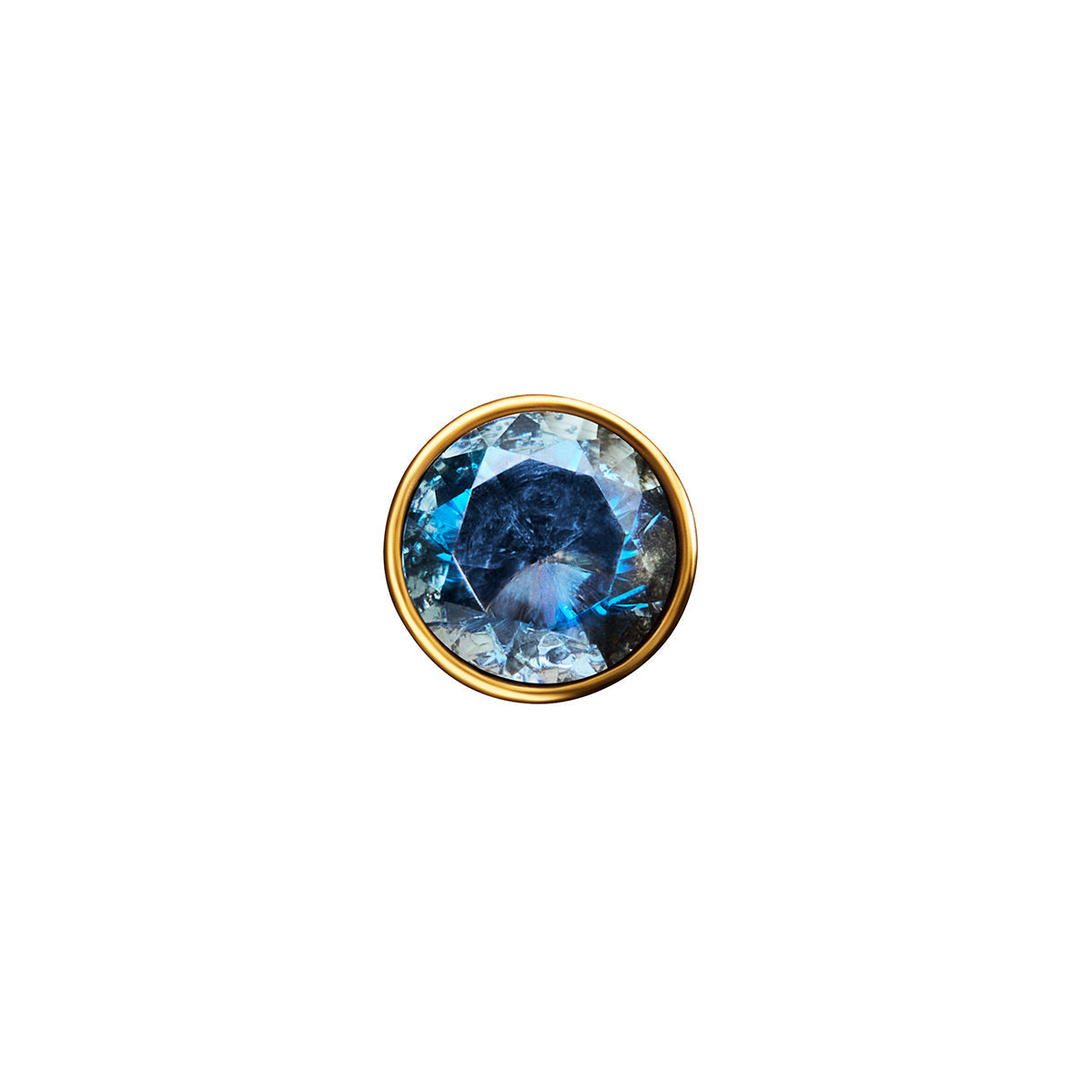 Floating Birthstone Heart Bracelet (Gold)