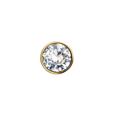 Floating Birthstone Heart Bracelet (Gold)
