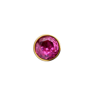 Floating Birthstone Heart Bracelet (Gold)