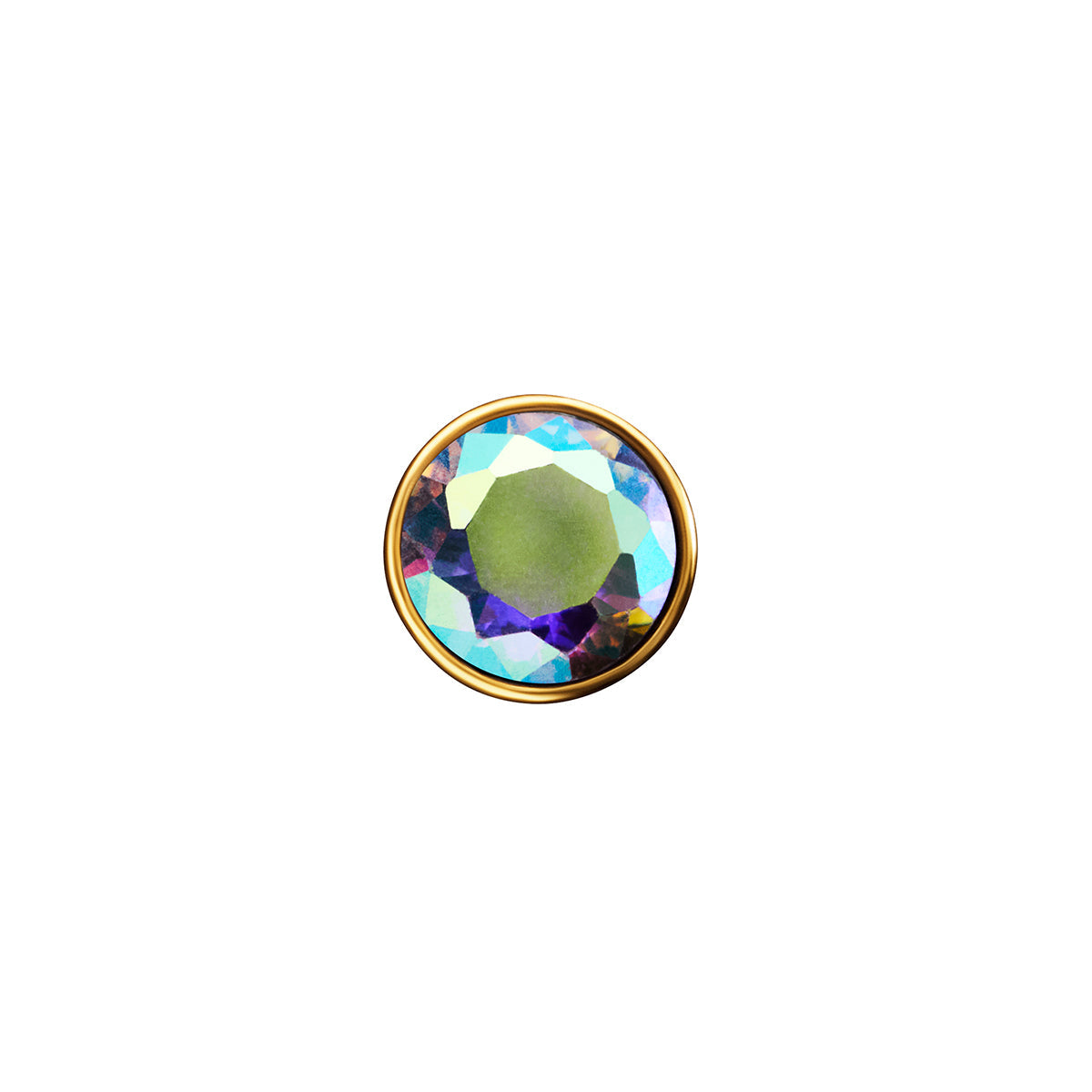 Floating Birthstone Heart Bracelet (Gold)