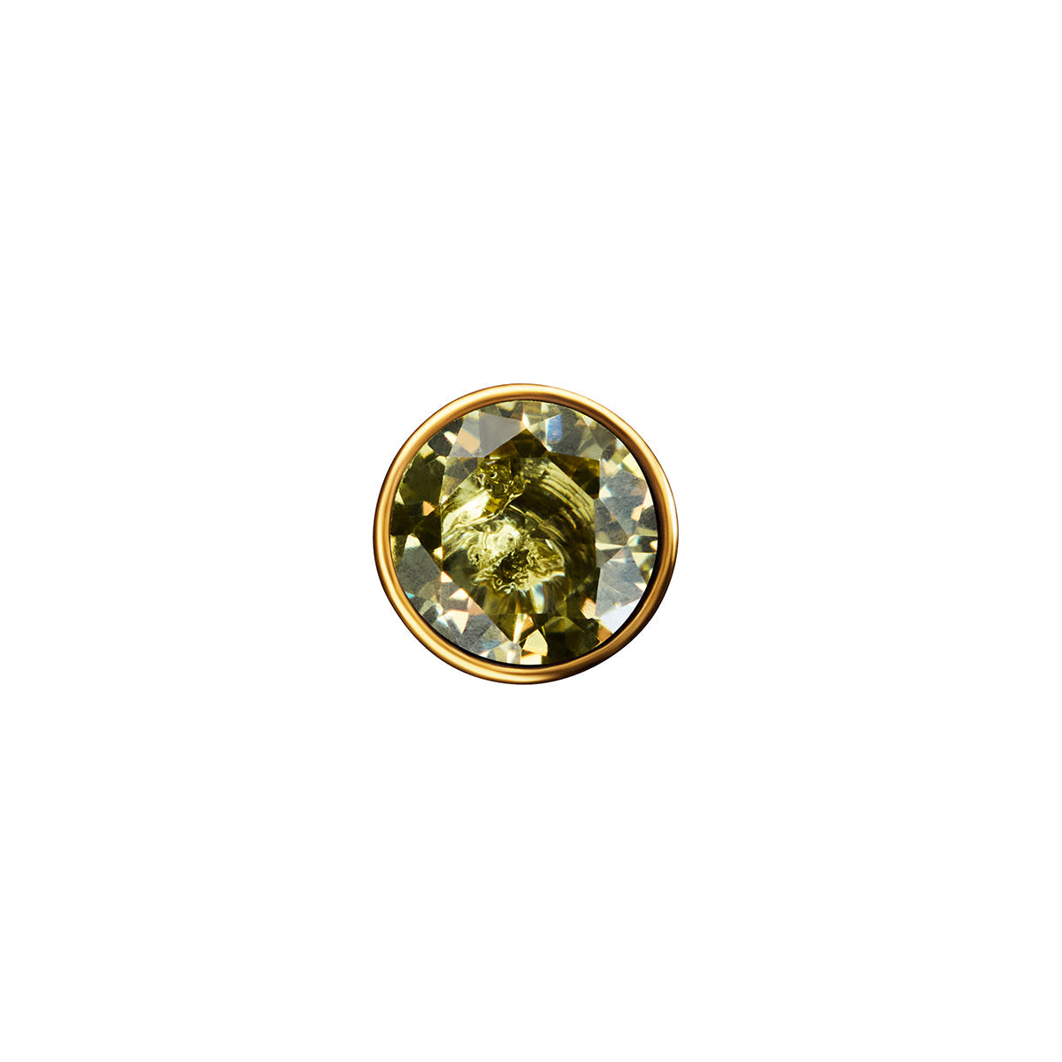 Floating Birthstone Heart Bracelet (Gold)