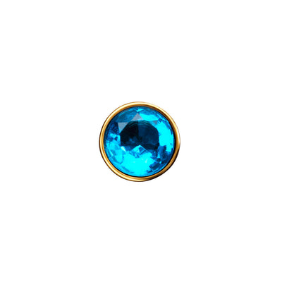 Floating Birthstone Heart Bracelet (Gold)