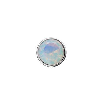 Floating Birthstone Heart Bracelet (Silver)