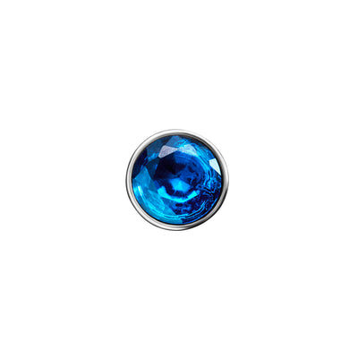 Floating Birthstone Heart Bracelet (Silver)