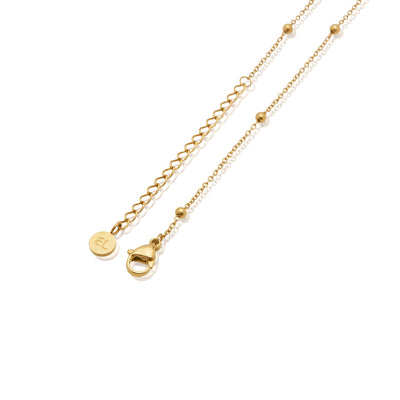 Custom Heart Calendar Necklace (Gold)