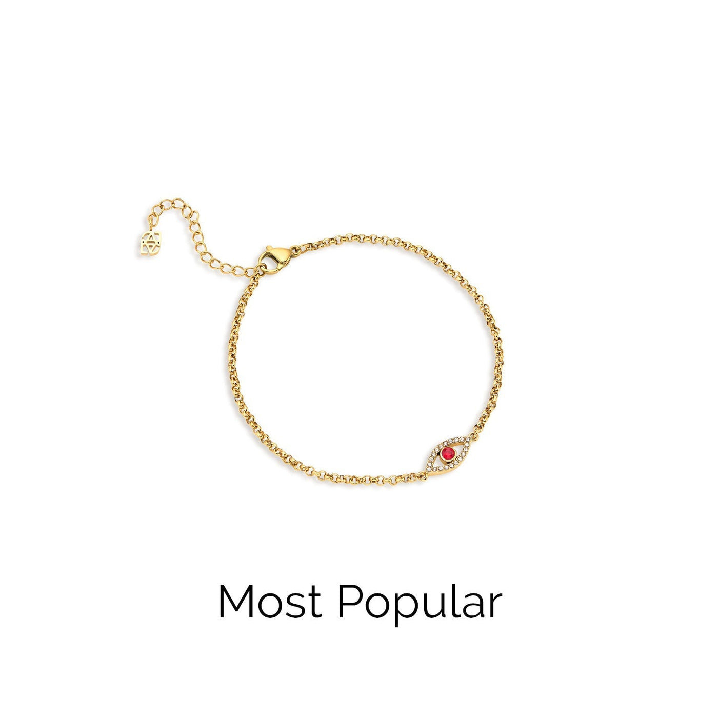 Custom Evil Eye Bracelet (Gold)