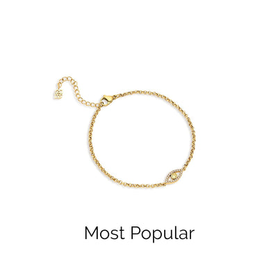 Custom Evil Eye Bracelet (Gold)
