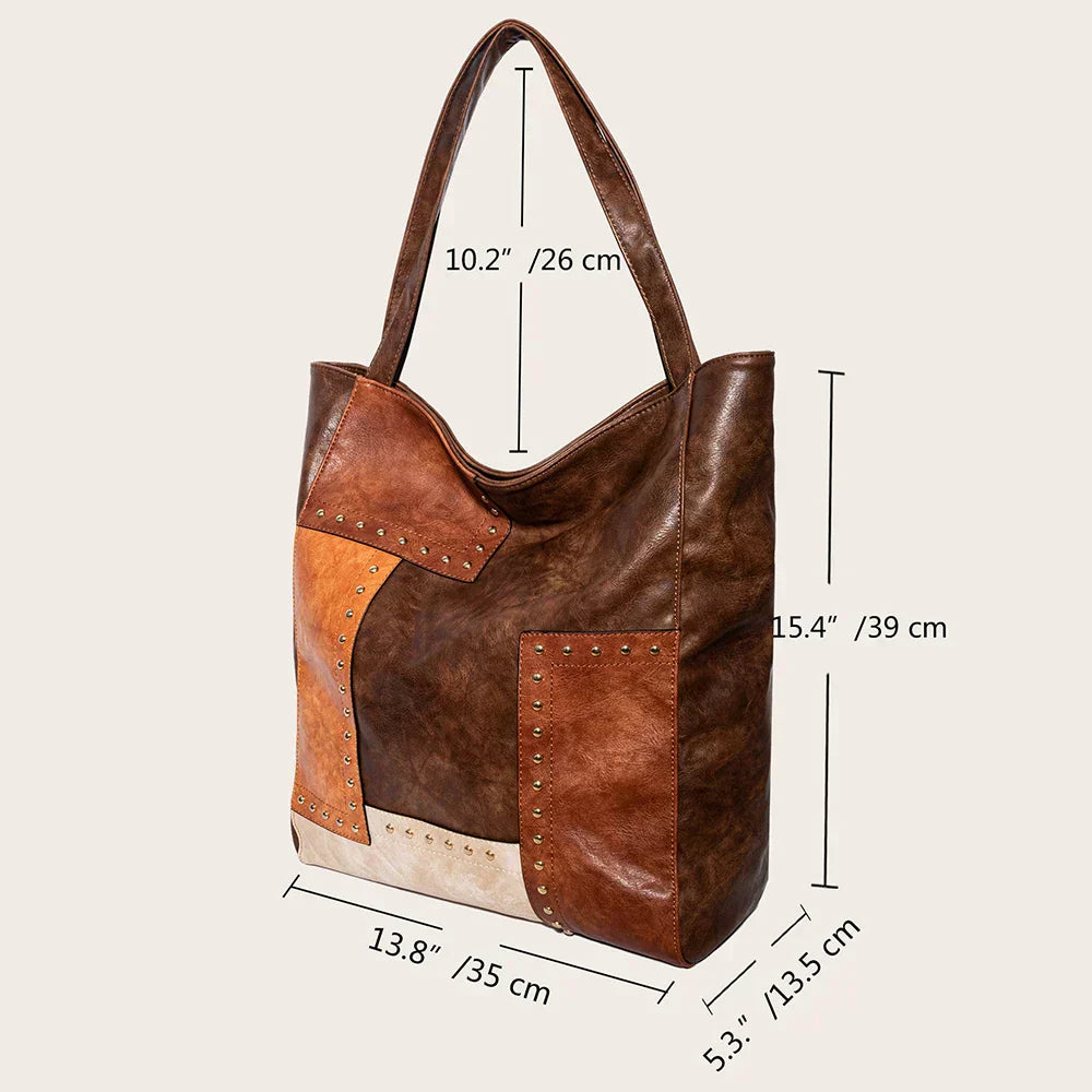 Jurny | Sac en cuir patchwork vintage