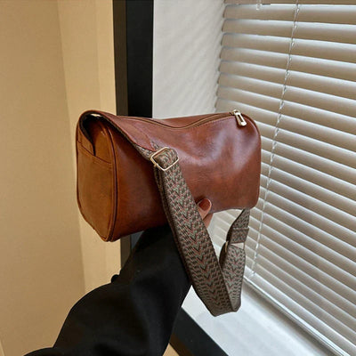 Moona | Vintage Crossbody Tasche mit gewebtem verstellbarem Riemen