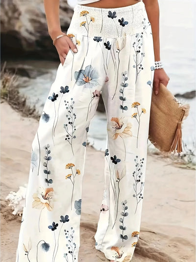 Diana - Luftige Strandhose mit Druck