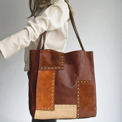 Jurny | Sac en cuir patchwork vintage