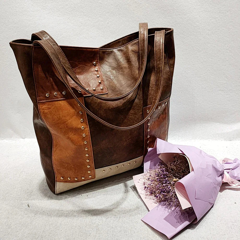Jurny | Sac en cuir patchwork vintage