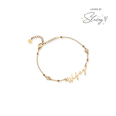 Signature Name Bracelet (Gold)