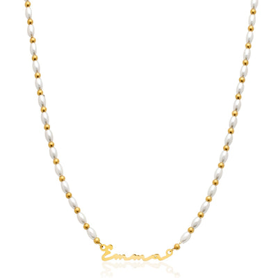 Signature Name Necklace (Gold)