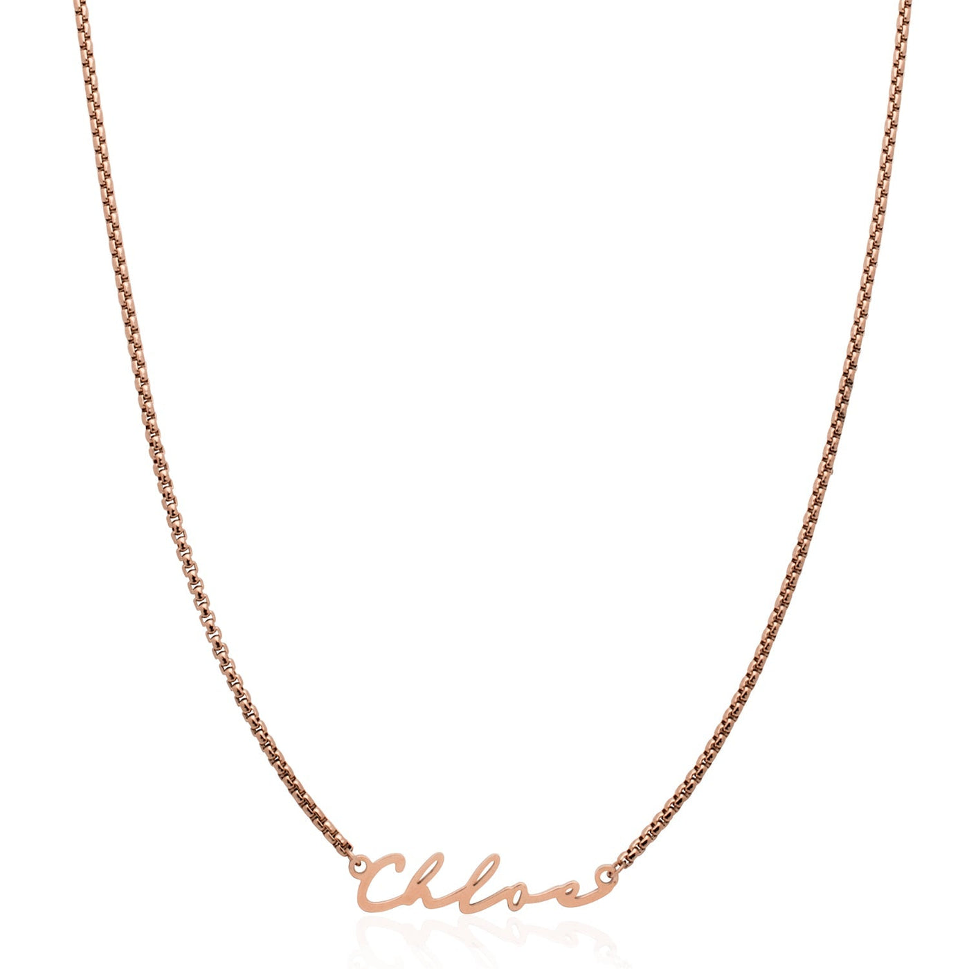 Signature Name Necklace (Rose Gold)