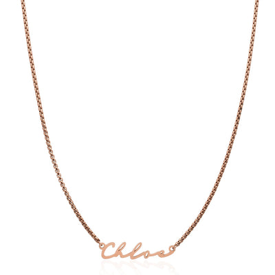 Signature Name Necklace (Rose Gold)