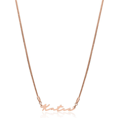 Signature Name Necklace (Rose Gold)