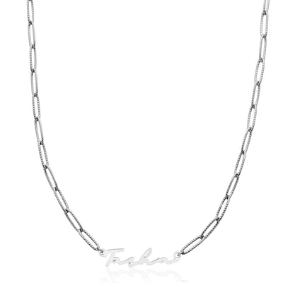 Signature Name Necklace (Silver)