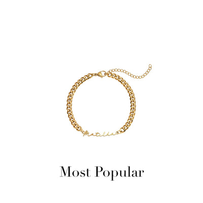 Signature Name Bracelet (Gold)