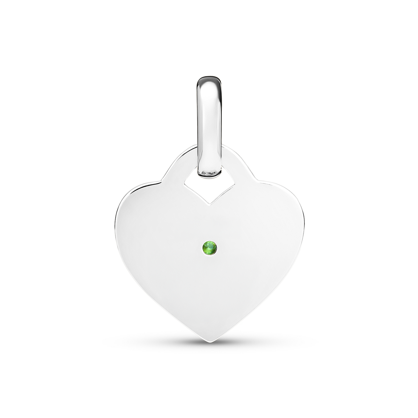 Mini Heart Token Necklace (Silver)