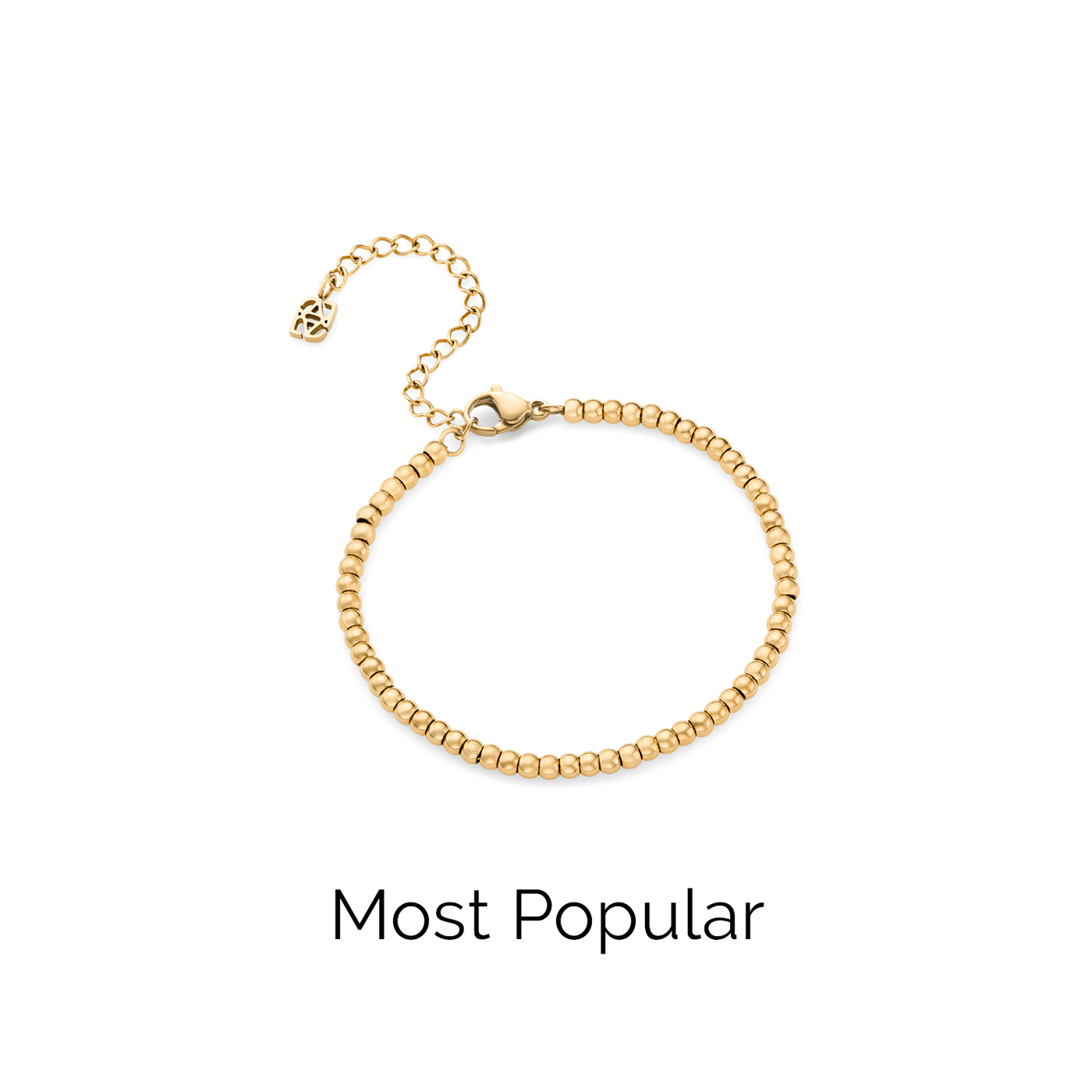 Small Beaded Bracelet (Gold)
