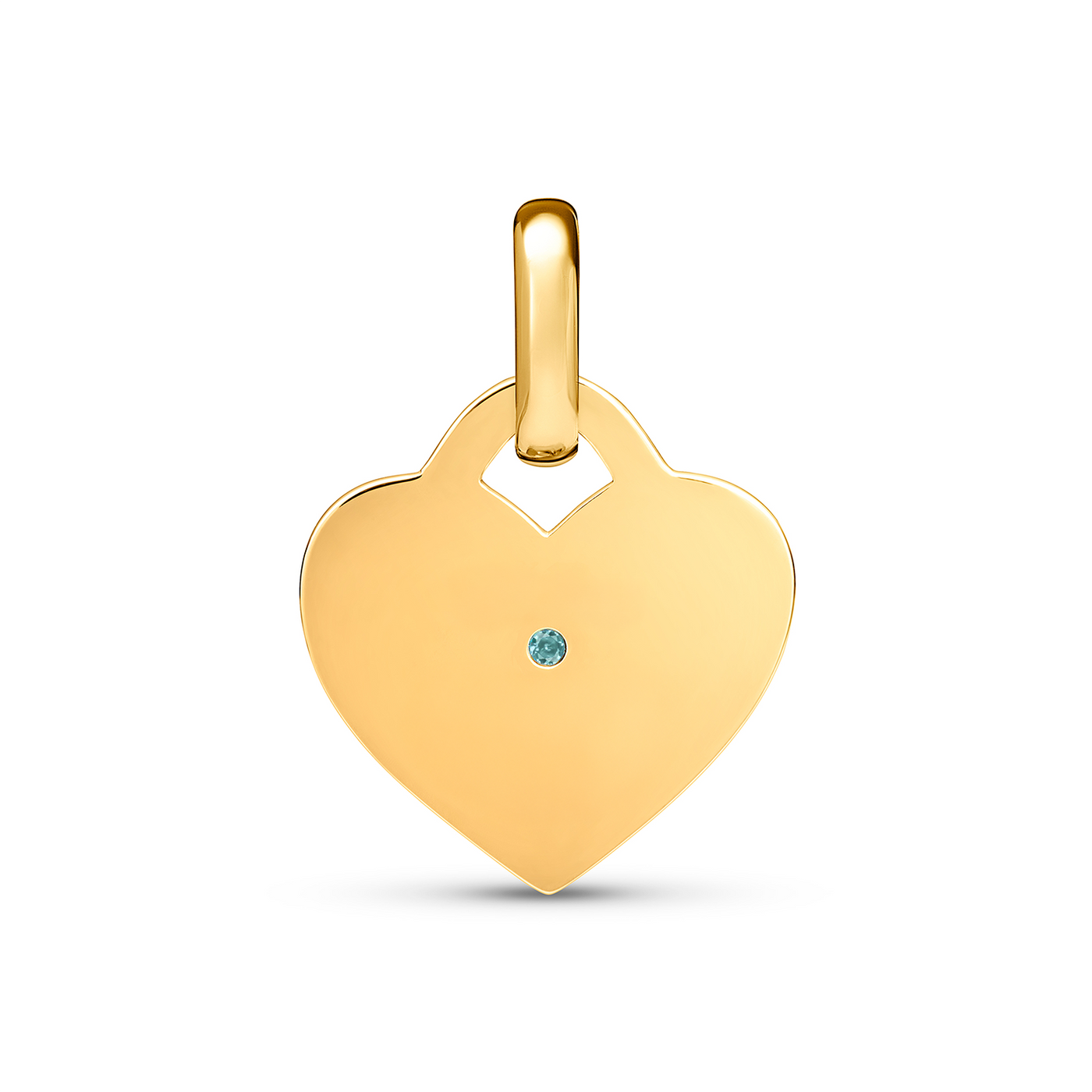 Mini Heart Token Necklace (Gold)