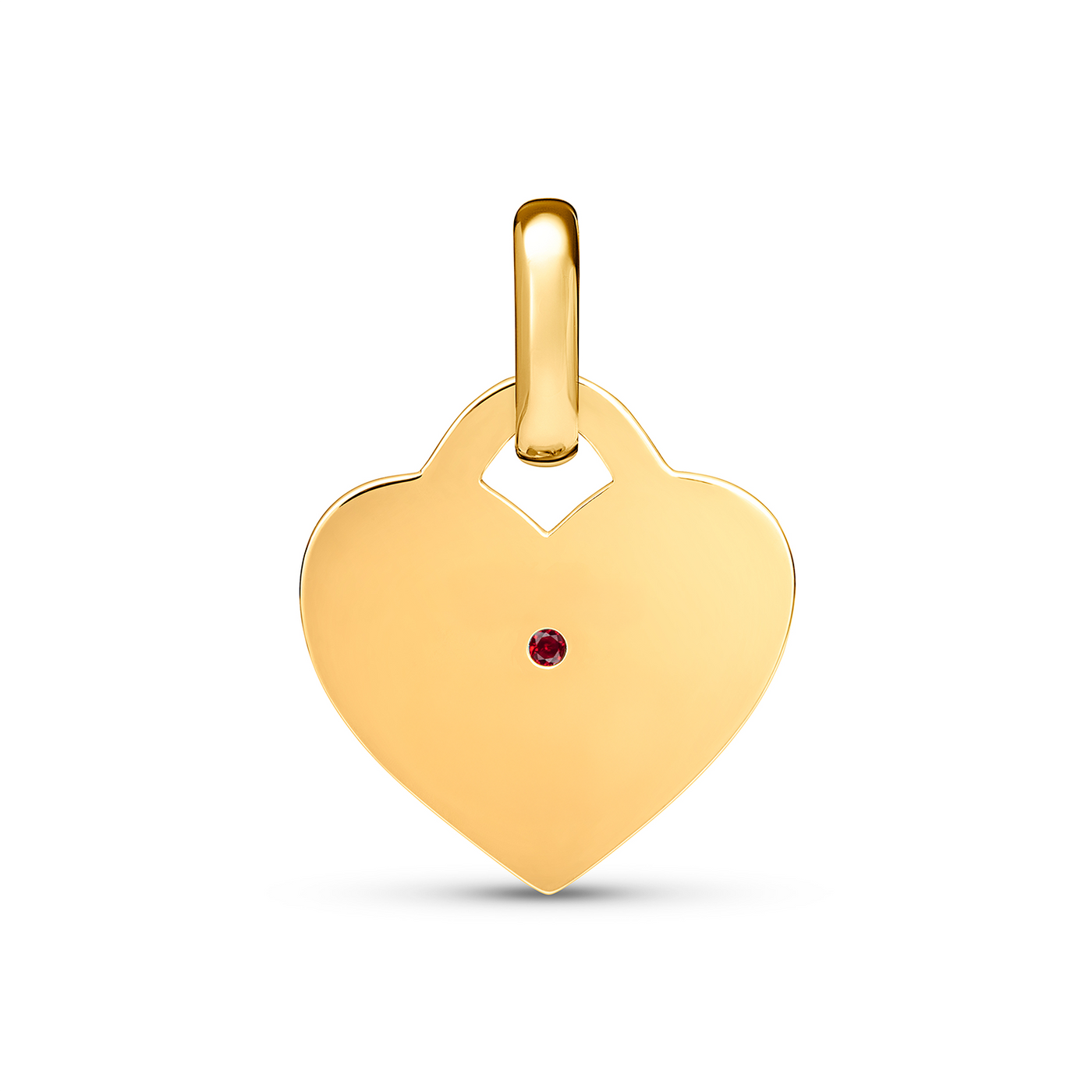Mini Heart Token Necklace (Gold)