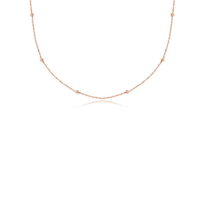 Personalised Initial & Birthstone Necklace (Rose Gold)