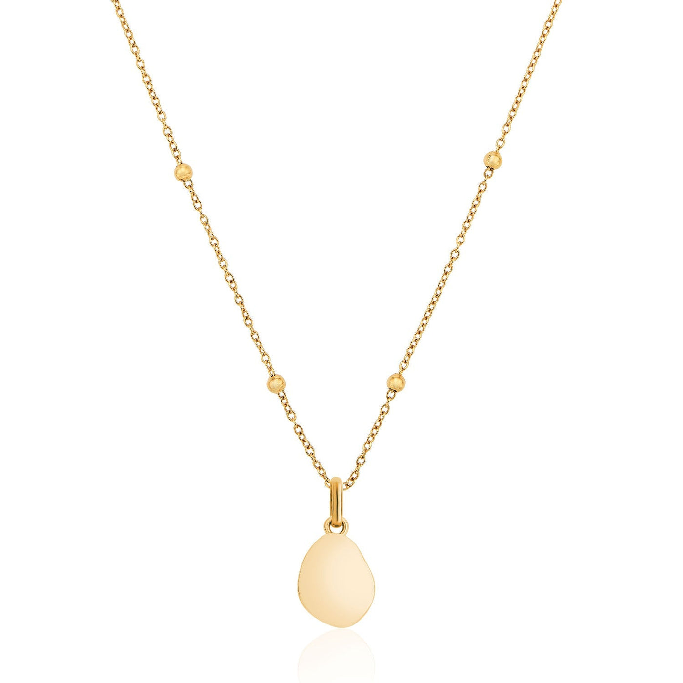 Jade Stone Necklace (Gold)
