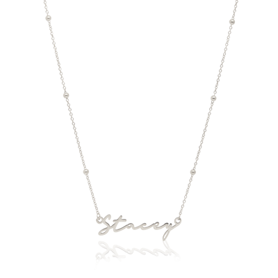 Signature Name Necklace (Silver)