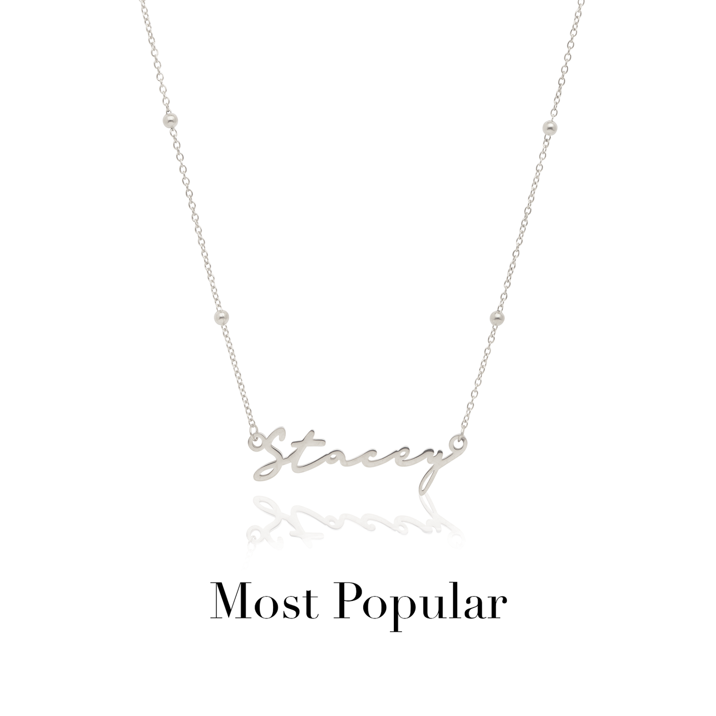 Signature Name Necklace (Silver)