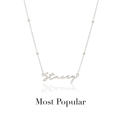 Signature Name Necklace (Silver)