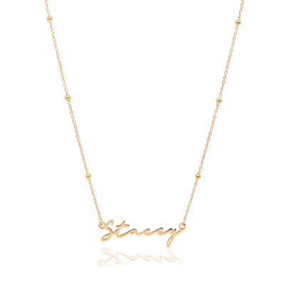 Signature Name Necklace (Gold)