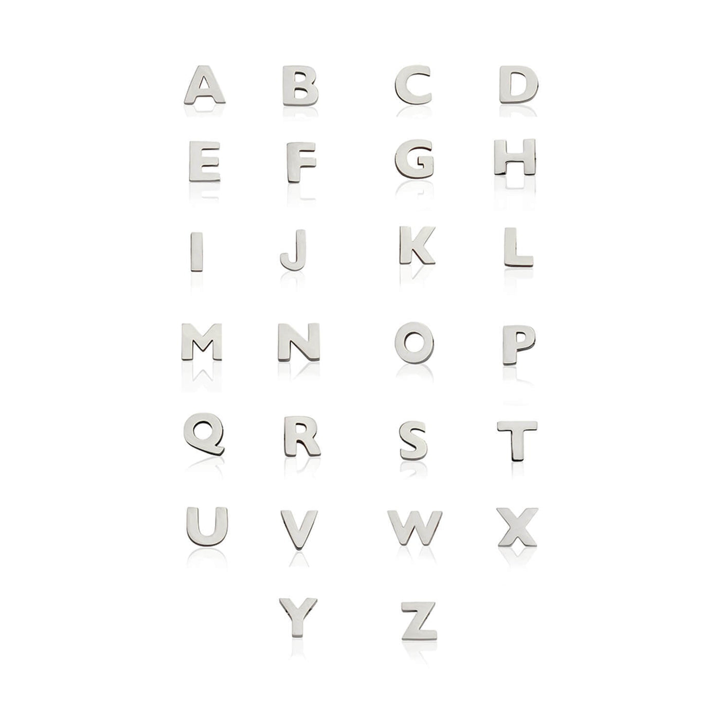 Made Mine Initials & Birthstone Necklace (Silver)