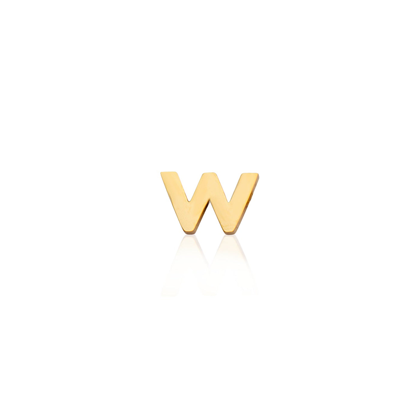 Mini Letter Sphere Chain Necklace (Gold)