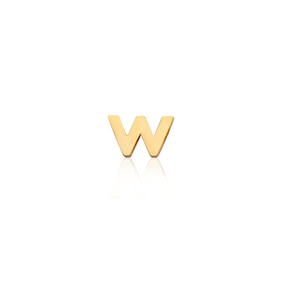 Mini Letter Sphere Chain Necklace (Gold)