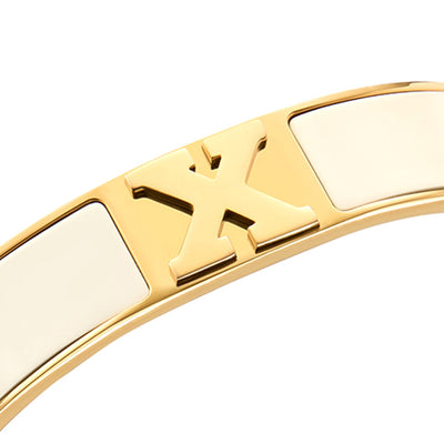 Icon Initial Bangle (Gold)