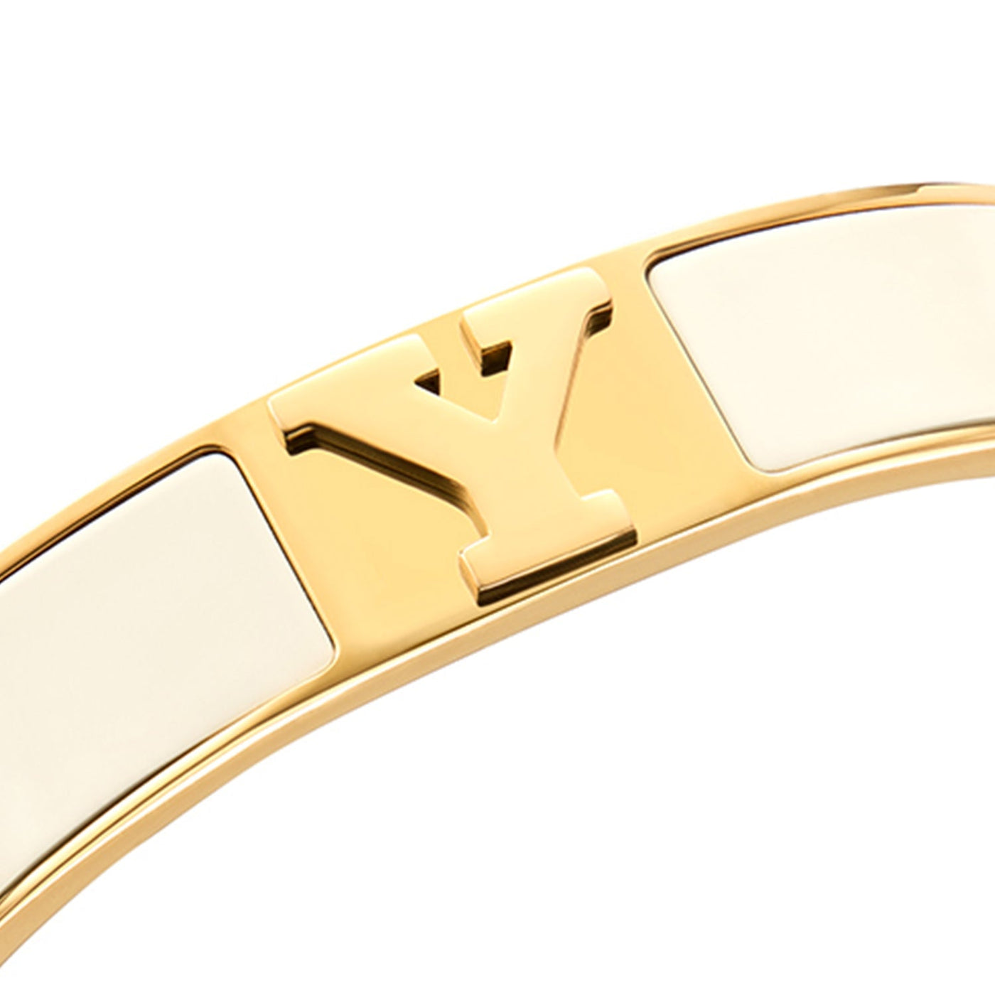 Icon Initial Bangle (Gold)