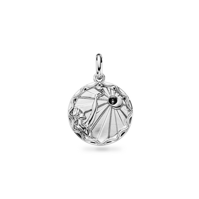 Custom Zodiac Coin Necklace (Silver)