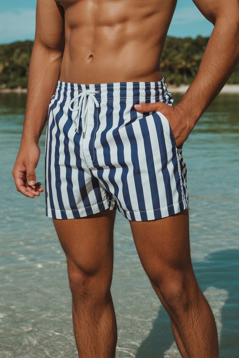Marine-Badehose
