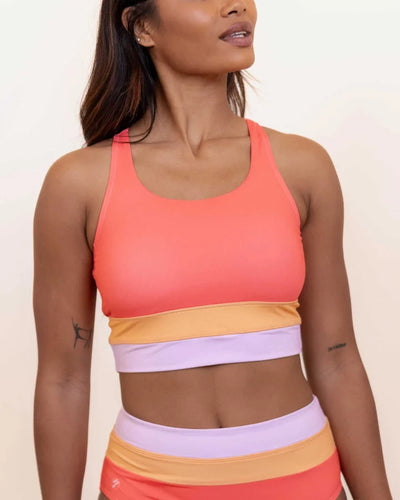 Sherbet Cut Back Crop Bikini Set