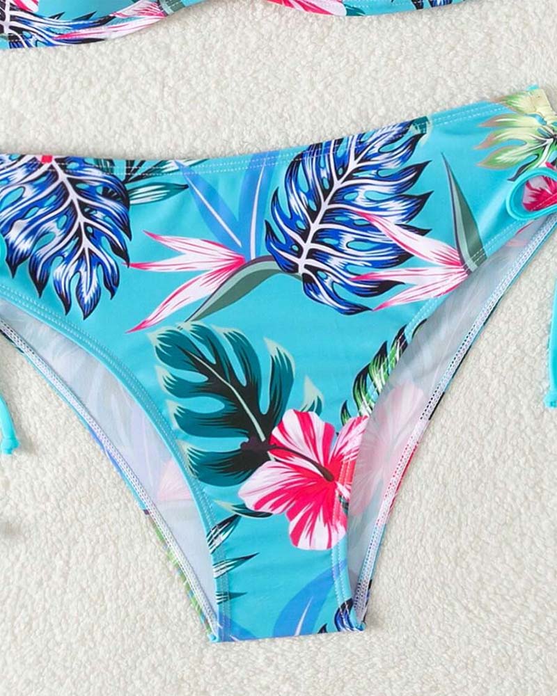 Zweiteiliges Badeanzug Trendy Bedruckt