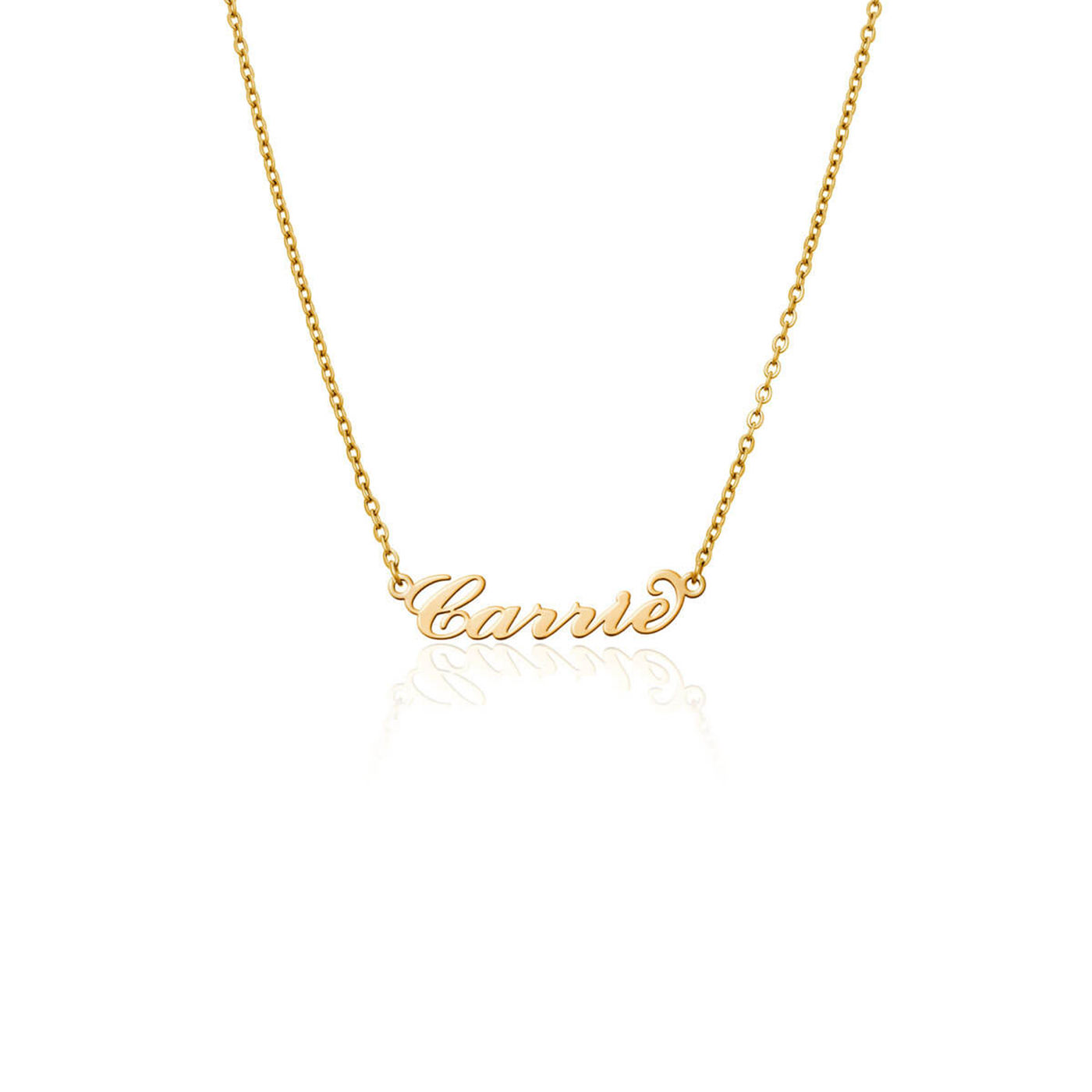 Carrie Name Necklace (Gold)