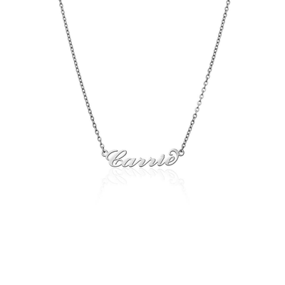 Carrie Name Necklace (Silver)