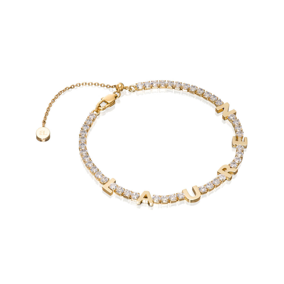 Custom Name Tennis Bracelet (Gold)