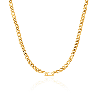 Editorial Date Necklace (Gold)